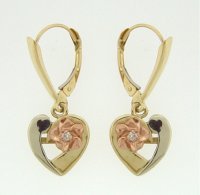 Heart Plumeira Earrings