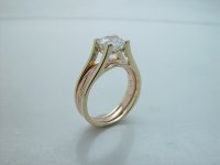 Two Tone Scroll Ring