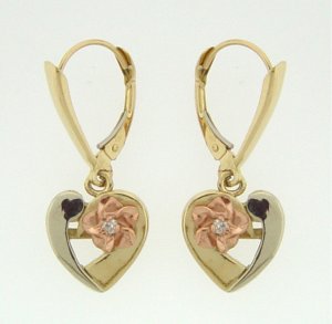 Heart Plumeira Earrings